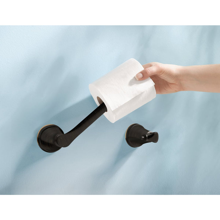 Image of Moen Tiffin Wall Mount Toilet Paper Holder, Mediterranean Bronze