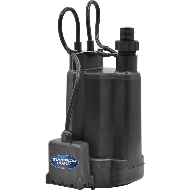 Image of Superior Pump 1/4 HP Thermoplastic Automatic Utility Pump