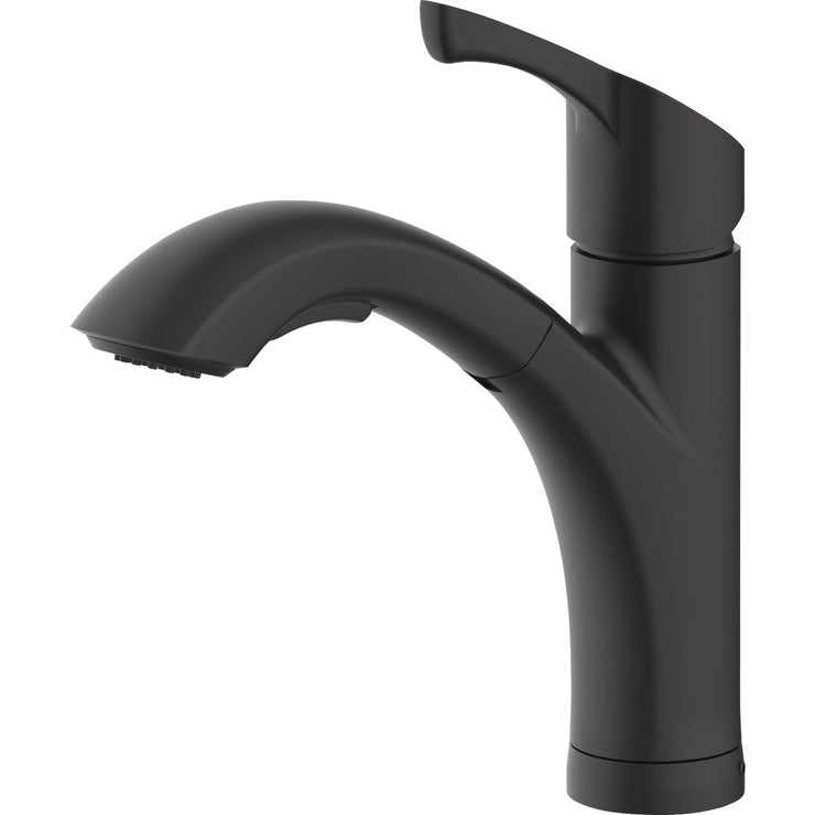 Image of Home Impressions 1-Handle Pull-Out Kitchen Faucet, Matte Black Finish