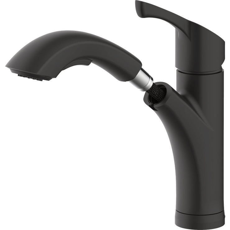 Image of Home Impressions 1-Handle Pull-Out Kitchen Faucet, Matte Black Finish