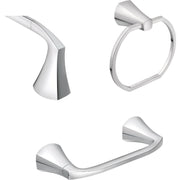 Image of Moen Lindor 3-Piece Bath Hardware Set, Chrome