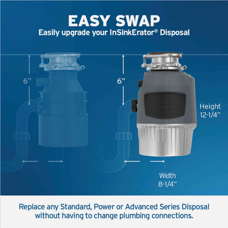 Image of Insinkerator Evolution 1 HP Garbage Disposer, 10 Year Warranty