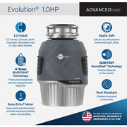 Image of Insinkerator Evolution 1 HP Garbage Disposer, 10 Year Warranty
