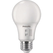 Image of Philips 60W Equivalent 5 CCT A19 Medium Dimmable LED Light Bulb (4-Pack)