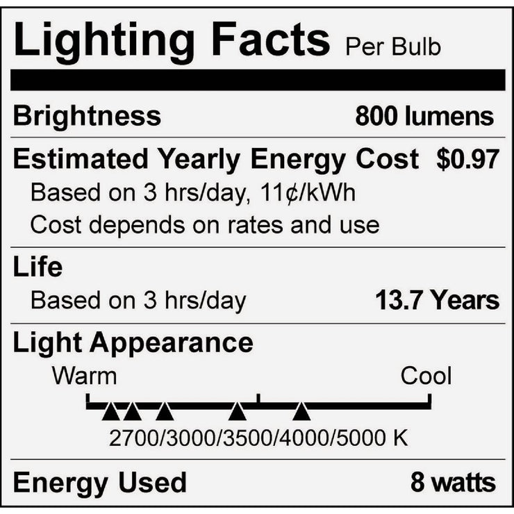 Image of Philips 60W Equivalent 5 CCT A19 Medium Dimmable LED Light Bulb (4-Pack)