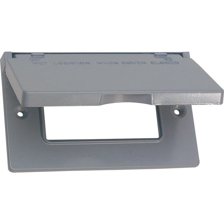 Image of Southwire Single Gang Horizontal Gray Weatherproof GFCI Cover