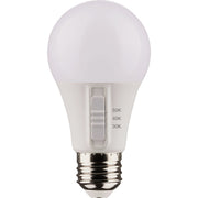 Image of Satco 60W Equivalent 3CCT-Selectable A19 Traditional LED Light Bulb (4-Pack)