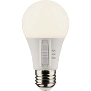 Image of Satco 60W Equivalent 3CCT-Selectable A19 Traditional LED Light Bulb (4-Pack)