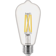 Image of Philips 60W Equivalent Soft White ST19 Dusk to Dawn LED Decorative Light Bulb