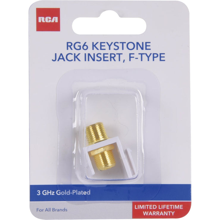 Image of RCA Keystone Modular F-Connector Jack