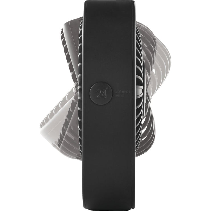 Image of Denali Aire 5 In. 3-Speed Black Rechargeable USB Table Fan