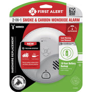 Image of First Alert 2-In-1 10-Year Locked Battery Backup Ionization AC/DC Smoke & Carbon Monoxide Alarm