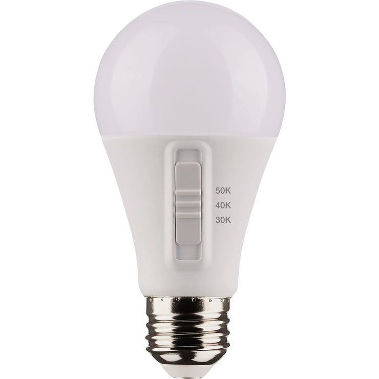 Image of Satco 100W Equivalent 3CCT-Selectable A19 Traditional LED Light Bulb (4-Pack)