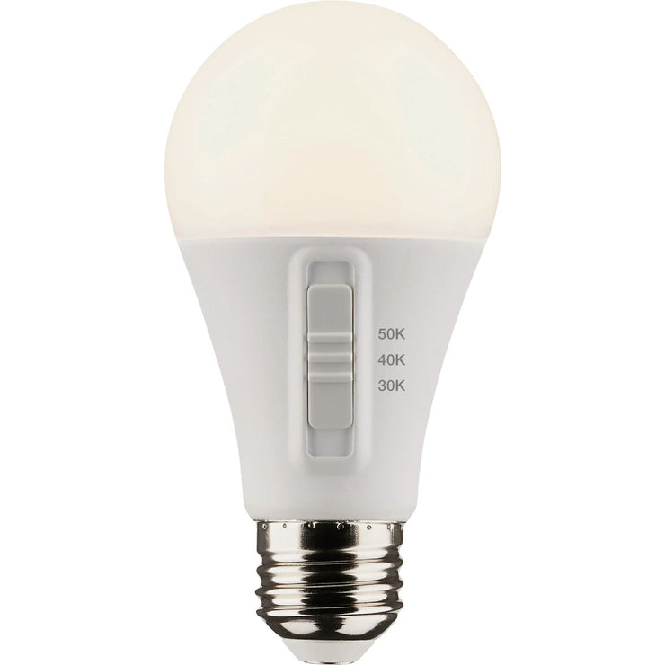 Image of Satco 100W Equivalent 3CCT-Selectable A19 Traditional LED Light Bulb (4-Pack)