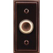 Image of Heath Zenith Wired Oil Rubbed Bronze Metal Body LED Lighted Doorbell Push-Button
