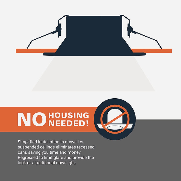 Image of Halo 4 In. 5 CCT LED Canless Recessed Downlight, White