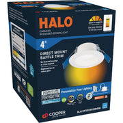 Image of Halo 4 In. 5 CCT LED Canless Recessed Downlight, White