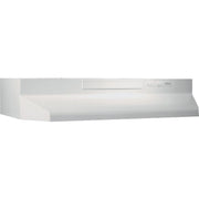 Image of Broan F40000 Series 30 In. Convertible White Under-Cabinet Range Hood