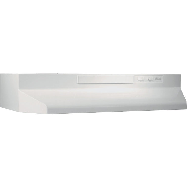 Image of Broan F40000 Series 30 In. Convertible White Under-Cabinet Range Hood