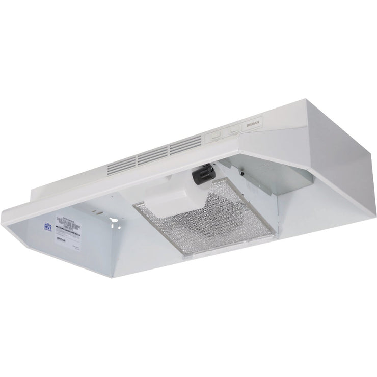 Image of Broan F40000 Series 30 In. Convertible White Under-Cabinet Range Hood
