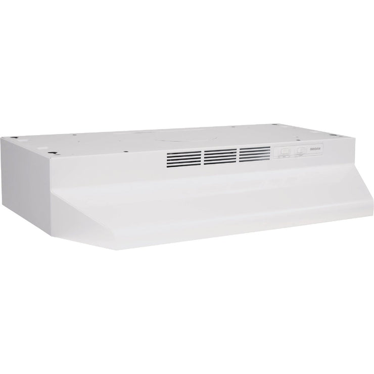 Image of Broan F40000 Series 30 In. Convertible White Under-Cabinet Range Hood