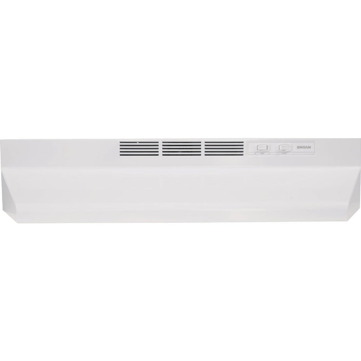 Image of Broan F40000 Series 30 In. Convertible White Under-Cabinet Range Hood