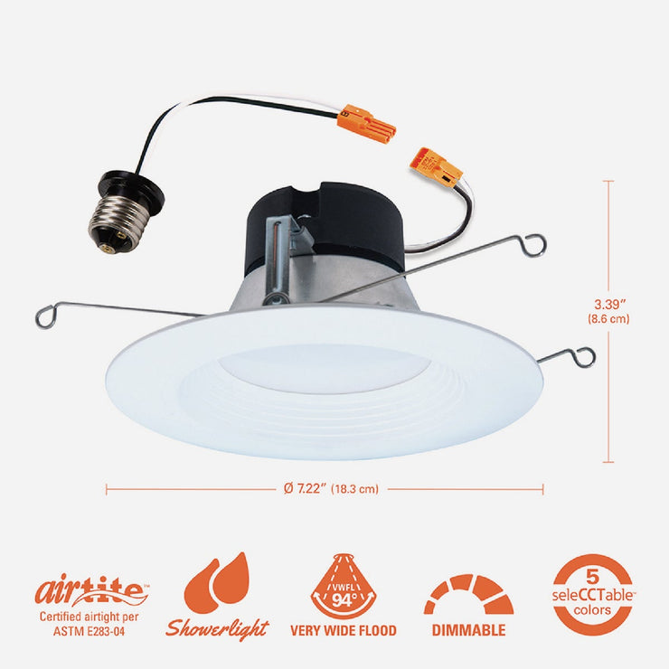 Image of Halo 5/6 In. 5CCT LED Retrofit Baffle Downlight