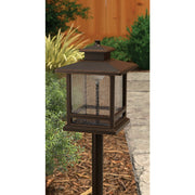 Image of Nebo LED Espresso All-Weather Metal 200 Lm. Square Crackle Glass Path Light