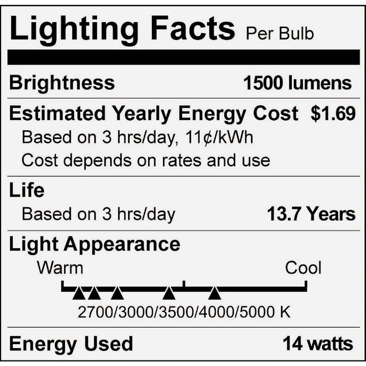 Image of Philips 100W Equivalent 5 CCT A19 Medium Dimmable LED Light Bulb (2-Pack)