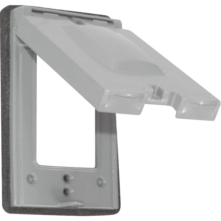 Image of Southwire 10-In-1 Single Gang Non-Metallic Multi-Use Gray Weatherproof Cover
