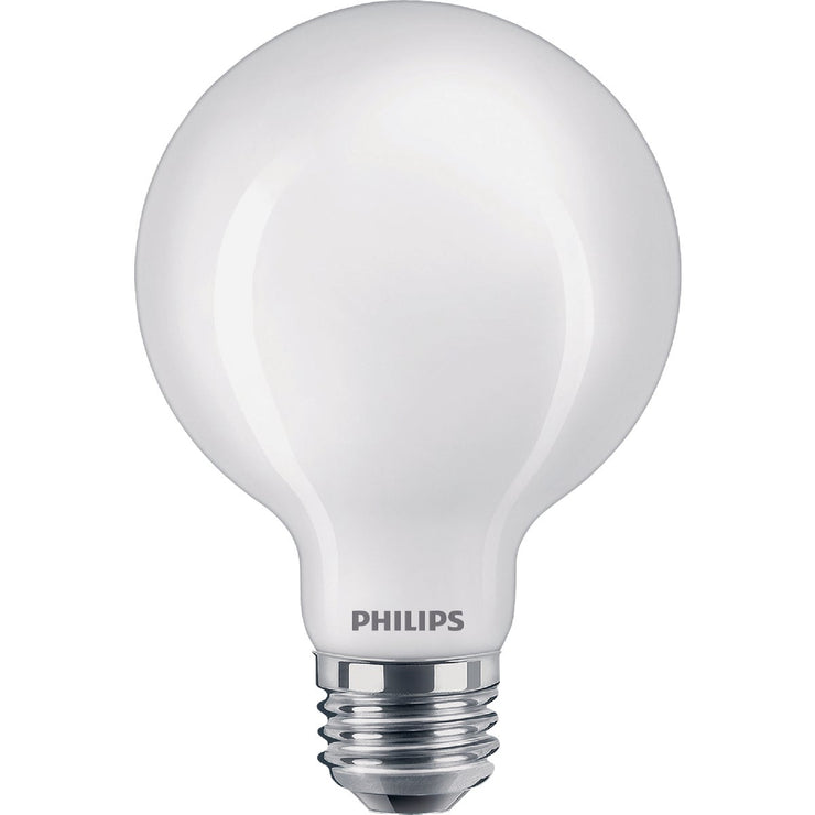 Image of Philips Ultra Definition 60W Equivalent Daylight G25 Medium Frosted LED Decorative Light Bulb (2-Pack)