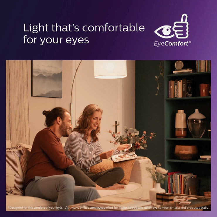 Image of Philips Ultra Definition 60W Equivalent Daylight G25 Medium Frosted LED Decorative Light Bulb (2-Pack)