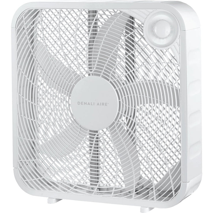 Image of Denali Aire 20 In. 3-Speed White Weather Resistant Box Fan