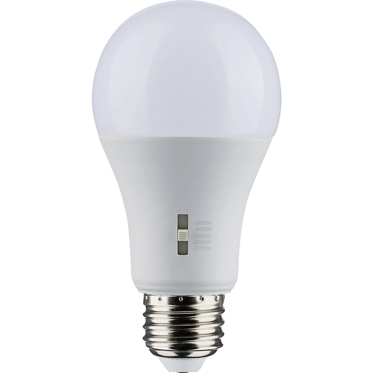 Image of Satco 40W Equivalent 5CCT-Selectable A19 Dimmable Traditional LED Light Bulb