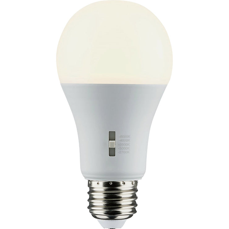 Image of Satco 40W Equivalent 5CCT-Selectable A19 Dimmable Traditional LED Light Bulb