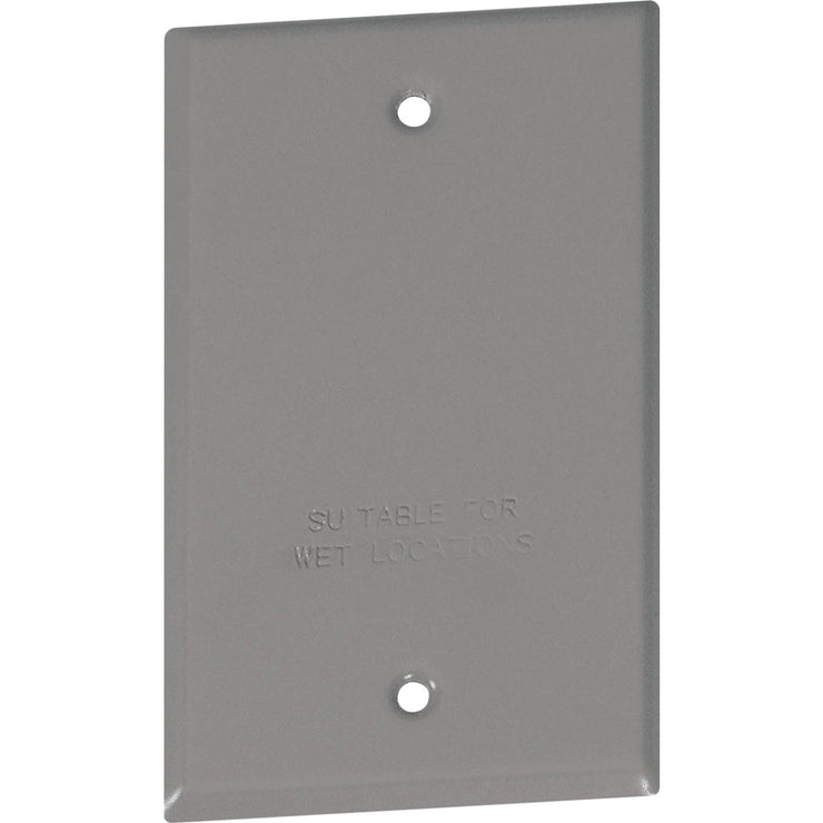 Image of Southwire Single Gang Gray Weatherproof Blank Cover