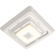 Image of Broan-NuTone Sensonic 11 In. x 9-3/4 In. x 2 In. White Bath Exhaust Fan Upgrade Kit with Bluetooth Speaker & LED Light