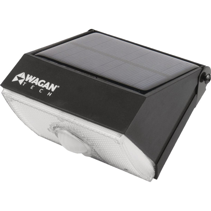 Image of Wagan Tech Black Motion Activated Dusk To Dawn 1000 Lm. Solar Wall Light