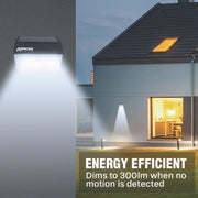Image of Wagan Tech Black Motion Activated Dusk To Dawn 1000 Lm. Solar Wall Light