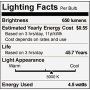 Image of Philips Ultra Efficient 65W Equivalent Daylight BR30 Medium LED Floodlight Light Bulb