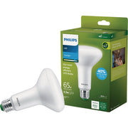 Image of Philips Ultra Efficient 65W Equivalent Daylight BR30 Medium LED Floodlight Light Bulb