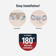 Image of Halo White Motion Activated Incandescent Security Floodlight Fixture