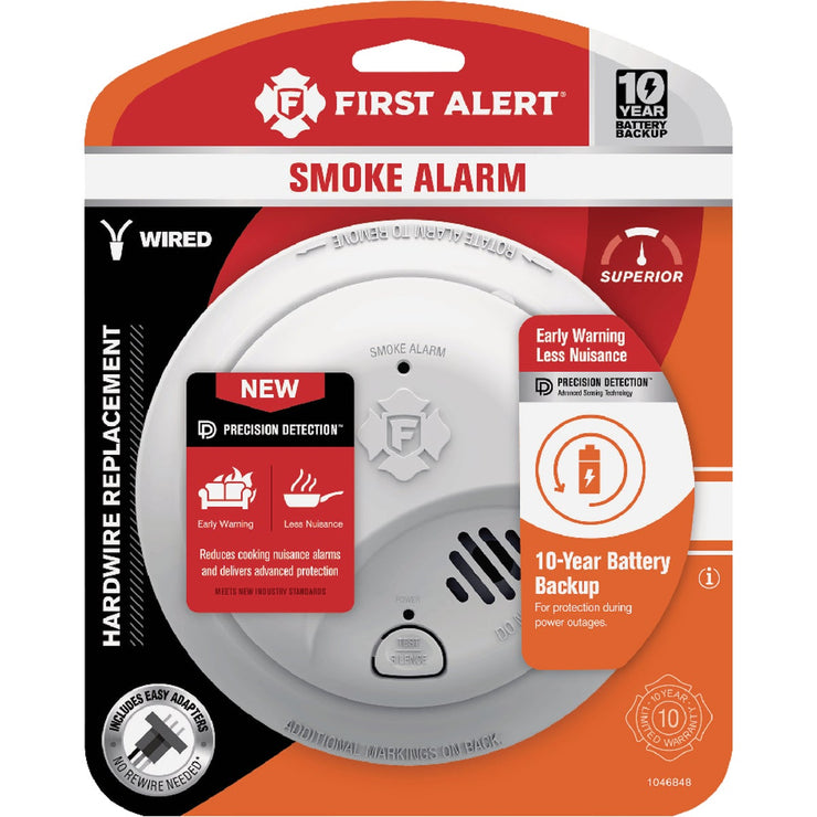 Image of First Alert Interconnect Hardwire Ionization Smoke Alarm with 10-Year Battery Backup