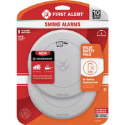 Image of First Alert 10-Year Battery Photoelectric Smoke Alarm with Slim Profile (2-Pack)