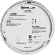 Image of First Alert 10-Year Battery Photoelectric Smoke Alarm with Slim Profile (2-Pack)