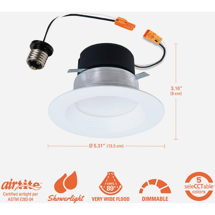Image of Halo LT 4 In. IC Rated 5CCT LED Recessed Light Kit, 650 Lm.