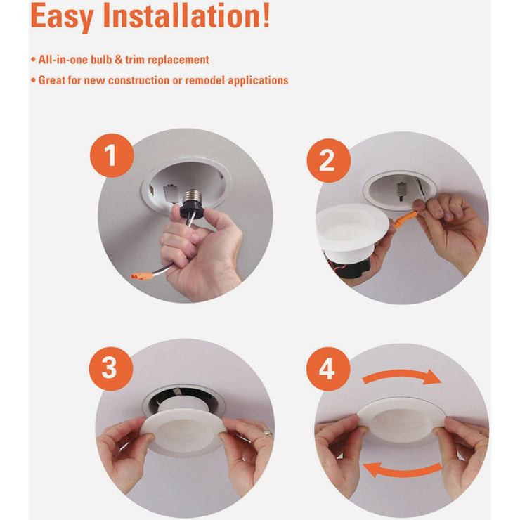 Image of Halo LT 4 In. IC Rated 5CCT LED Recessed Light Kit, 650 Lm.