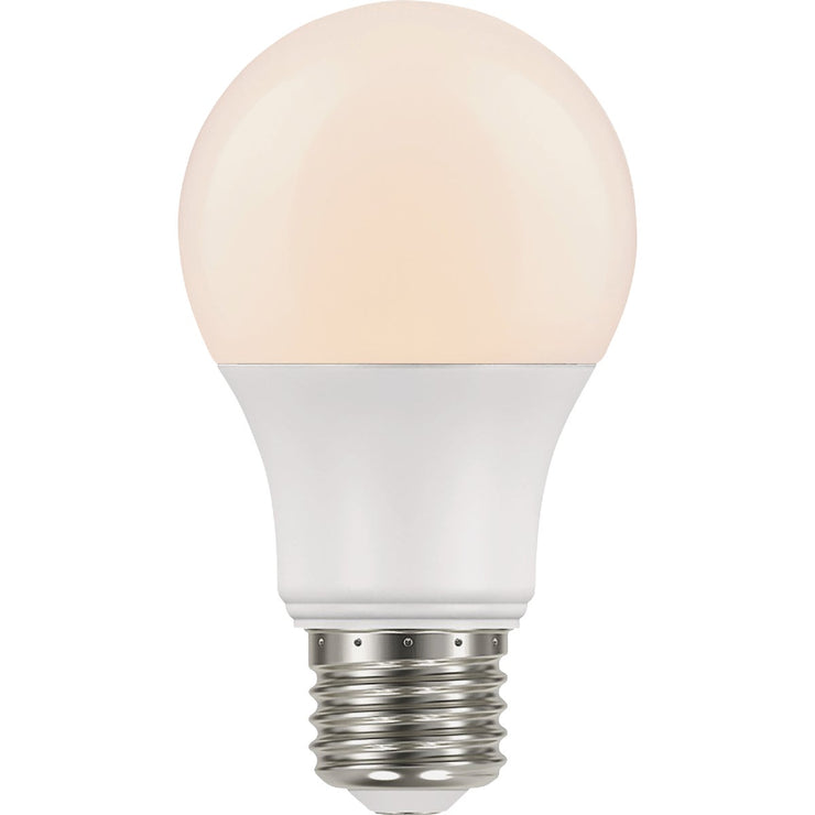 Image of Satco Nuvo 60W Equivalent Warm White A19 Medium Dusk To Dawn LED Light Bulb