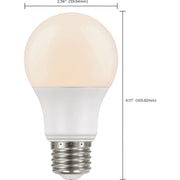 Image of Satco Nuvo 60W Equivalent Warm White A19 Medium Dusk To Dawn LED Light Bulb