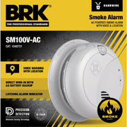 Image of BRK Hardwired Photoelectric Smoke Alarm with Voice Alerts